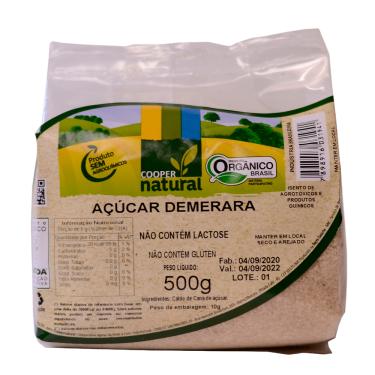 Imagem de Açúcar Demerara Orgânico Coopernatural 500g