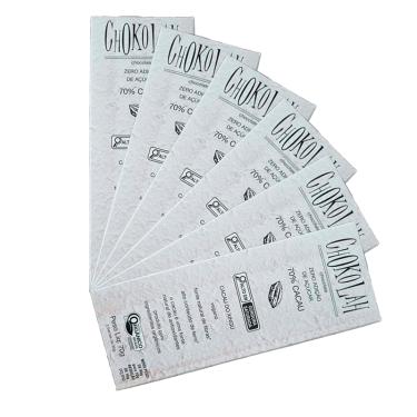 Imagem de Kit 6X: Chocolate 70% Cacau Zero Açúcar Orgânico CHoKolaH 70g