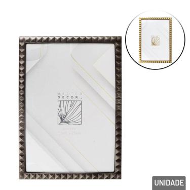 Imagem de Porta Retrato de Ferro 13x18 Moldura Escovada - Tudo em Caixa