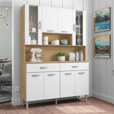 Imagem de Kit Cozinha 8 Portas E Gavetas Golden Freijó / Supremo