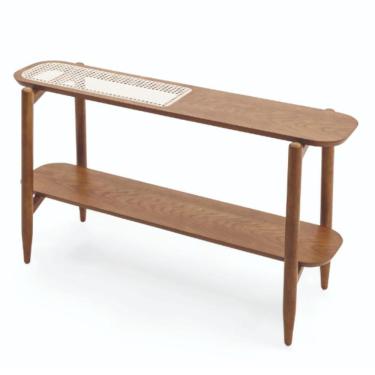 Imagem de Aparador Mh-5375 Herval 130 Cm Palha Natural Madeira Maciça Amêndoa