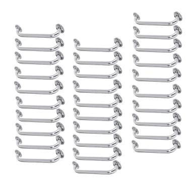 Imagem de Alça De Apoio Inox Barra 50cm Kit 30 Unidades Idoso Cadeirante Suporte Corrimao Banheiro