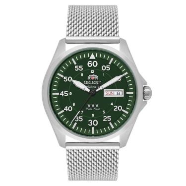 Imagem de Relógio Orient Masculino Ref: Yn6ss009 E2sx Automático Mesh Prateado