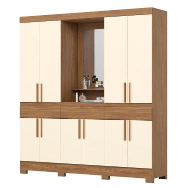 Imagem de Guarda Roupa Casal Capelinha Espelho 200 cm B374