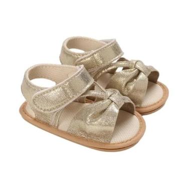 Imagem de Sandálias Brilhantes Para Bebês De 0 a 1 Ano, Antiderrapantes, Com Fun