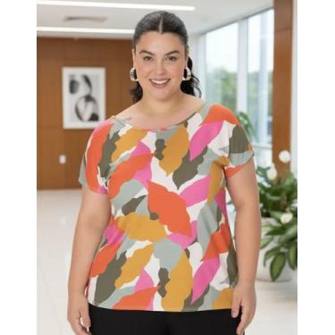 Imagem de Blusa plus size mullet várias estampas g1 ao g5 malwee, Off white, G5