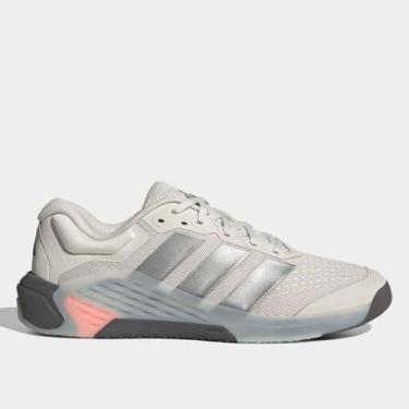 Imagem de Tênis Adidas Dropset 4 Power Trainer Masculino, Off white, Rosa, 38