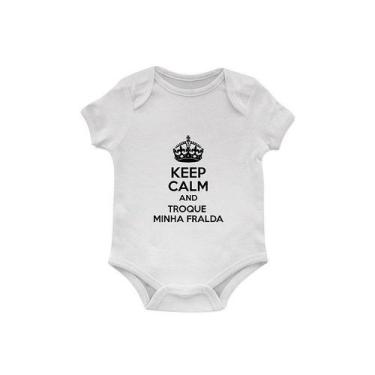 Imagem de Body Bebê Keep Calm And Troque Minha Fralda - Artgeek