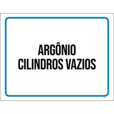 Imagem de Kit 10 Placas Argônio Cilindros Vios 36X46 - Sinalizo