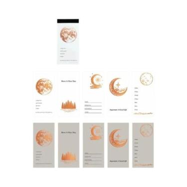 Imagem de Conjunto De Blocos De Notas Em Papel Metalizado Dourado E Prateado Com