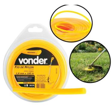 Imagem de Fio De Nylon Para Roçadeira 100m Redondo Vonder -, 1,8MM