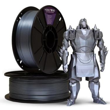 Imagem de Filamento PLA V-Silk High Speed 1Kg 1,75mm Efeito Seda Impressora 3D FDM Voolt3D (Inox...