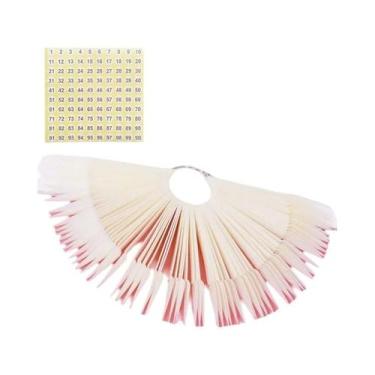 Imagem de Expositores De Unhas 80 50 20 Peças, Amostras De Pontas De Unha, Placa