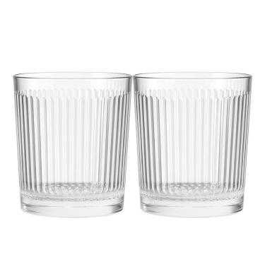 Imagem de Jogo 2 Copo De Vidro Transparente Down Line 360ml Em Casa Tem