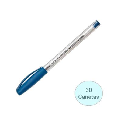 Imagem de Kit Caneta Trilux 032 Faber-Castell Azul 30 Unidades