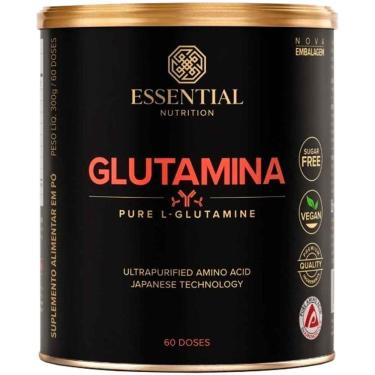 Imagem de Glutamina 100% Pura 300g Essential Nutrition Sem Sabor Vegan