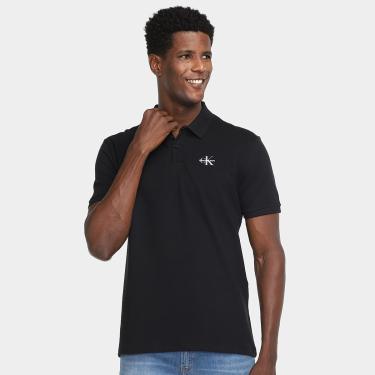 Imagem de Camisa Polo Calvin Klein Logo Masculina-Masculino