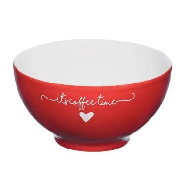 Imagem de Bowl Tigela Cumbuca Sobremesas Porcelana Vermelho Red Lamour Coração 4