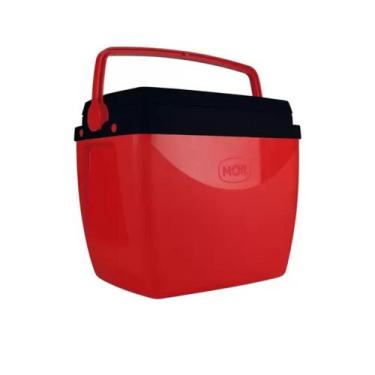 Imagem de Caixa Térmica Cooler MOR 18 Litros, Vermelho, Preto