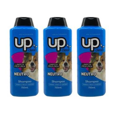 Imagem de 3x Shampoo Neutro Pet Cachorro E Gato Pelos Hidratados 750ml - Supri P