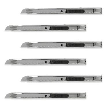 Imagem de Estilete P-250 Seller Metálico Precisão Trava Automática Lâmina 9mm - 