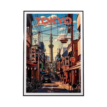 Imagem de Pôster De Arte De Parede Em Estilo Japonês Com Impressão Em Madeira, T