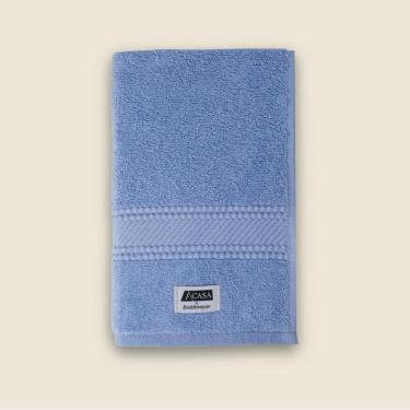 Imagem de Toalha de Rosto 100% Algodão Amy Azul Sereno 48x80cm A\CASA Soft Touch