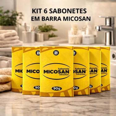 Imagem de Kit 6 Sabonetes em Barra Micosan Original 90g  Clareador