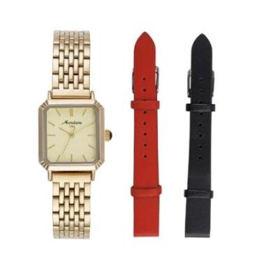 Imagem de Relógio Mondaine 32915LPMVDE1 Troca Pulseira 24mm Aço Inox Dourado-Feminino