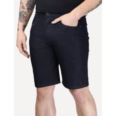 Imagem de Bermuda Ellus Jeans Masculina First Blue Long Zetex Azul Escuro-Masculino