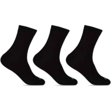 Imagem de Kit 3 Meias Hoahi 39-43 Cano Longo Preto