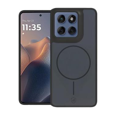 Imagem de Capa para Celular Gshield para Motorola Moto Edge 60 Fusion com Proteção 360° Magsafe Wave Fumê Preta com Cordão 1