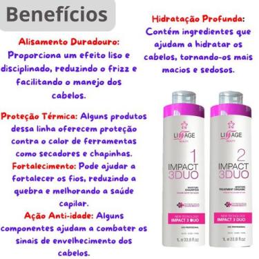 Imagem de Kit Escova Progressiva Organica Selagem Capilar 2000 Ml - Lissage