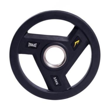 Imagem de Anilha Olímpica de Borracha Virgem Everlast 2,5kg para Treinamento