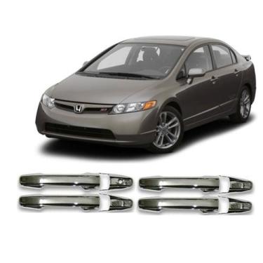 Imagem de Aplique cromado macaneta new civic 07/11 - 4 portas - Shekparts