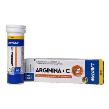Imagem de Vitamina C + Arginina Suplemento Alimentar Efervescentes Sabor Laranja