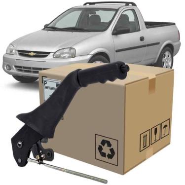 Imagem de Alavanca Freio de Mão Chevrolet Corsa Pick-Up 95 96 97 98 99 2000 2001