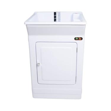 Imagem de Tanque de Lavar Roupa Fiberblu Berlim 40 Litros Branco