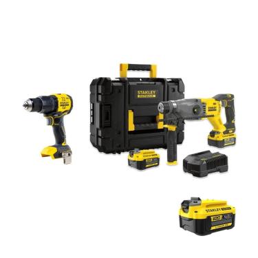 Imagem de Parafusadeira 13mm STANLEY + Martelete 20V + Ganhe Bateria 