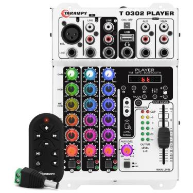 Imagem de Mesa De Som Taramps Player T0302 Multicolor com Led RGB Bluetooth Usb 