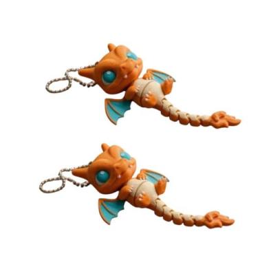 Imagem de Chaveiro Charizard Articulado  Pokémon Flexível, Criativo e Colecionáv
