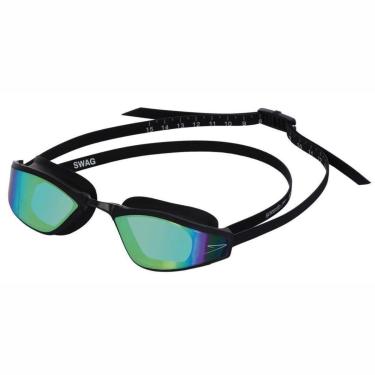 Imagem de Óculos de Natação Speedo Swag Preto Revo Gold Espelhado-Unissex