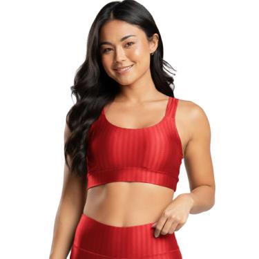 Imagem de Top de Academia New Zig 3D Bella Fiore Roupa Para Treino Alta Compressão Fitness Muscul...