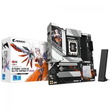 Imagem de Placa Mãe Gigabyte B760M AORUS ELITE WIFI6EP GEN5 Chipset B760 Intel L