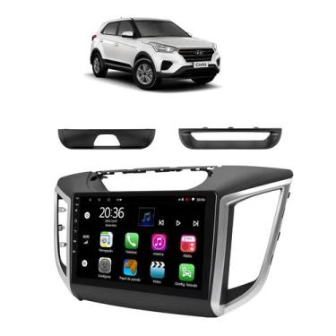Imagem de Kit Multimídia Creta 2016 a 2024 9 Pol Android Carplay 2/64GB - ADAK 2