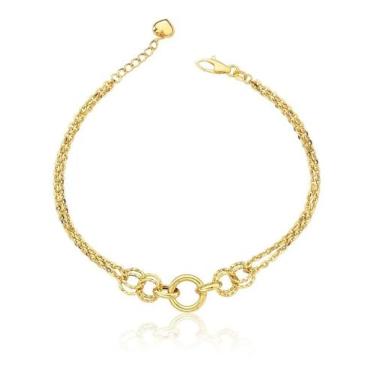 Imagem de Pulseira Feminina Em Ouro 18k Ajustável - Sofistgold