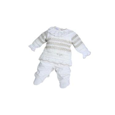 Imagem de Macacão Menina Off White - Beth Bebê, P, Off white