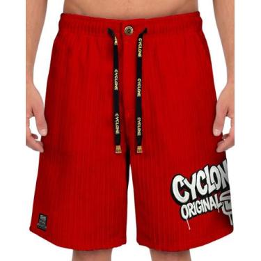 Imagem de (LANÇAMENTO) Bermuda Cyclone Veludo Relax Ramblock, Vermelho, 3G