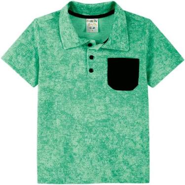 Imagem de Camiseta Infantil Menino Festa Gola Polo Flame Taman 4 Ao 14 - Hering 