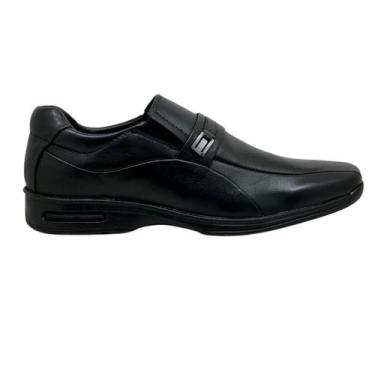 Imagem de Sapato Masculino Mocassim Social Fortiori 3012 Couro, 41, Preto